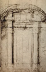 Architectonische studie voor een portaal